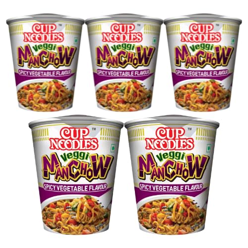 Cup Noodles Veggi Manchow (Packung mit 5 x 70g) von Generisch