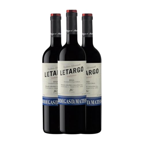 D. Mateos Letargo Tempranillo Rioja 75 cl Rotwein (Karton mit 3 Flaschen von 75 cl) von Generisch