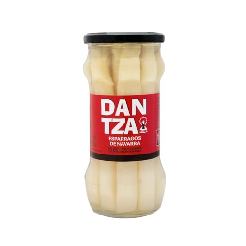 DANTZA Weiße Spargel aus Navarra 8/10 Stück Glas 325 g. 2er Pack von Generisch