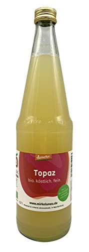 Demeter Bio-Apfelsaft "Topaz" 100% Direktsaft aus Mecklenburg Vorpommern, ohne Zusätze, naturtrüb MEHRWEG Flasche von UOOTPC