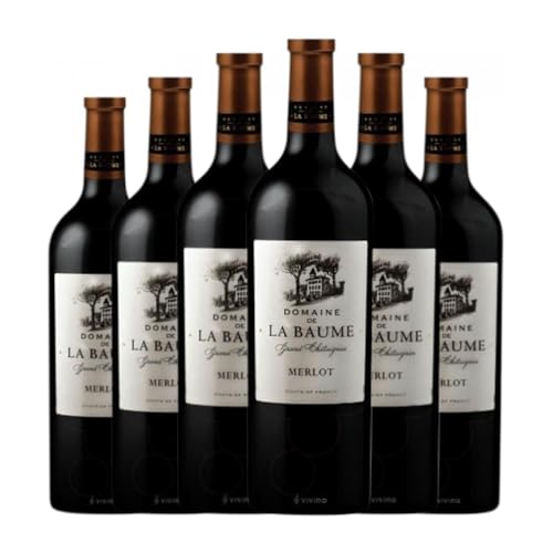 Domaine de La Baume Thermes Tinto Cabernet Sauvignon Vin de Pays d'Oc Alterung 75 cl Rotwein (Karton mit 6 Flaschen von 75 cl) von Generisch