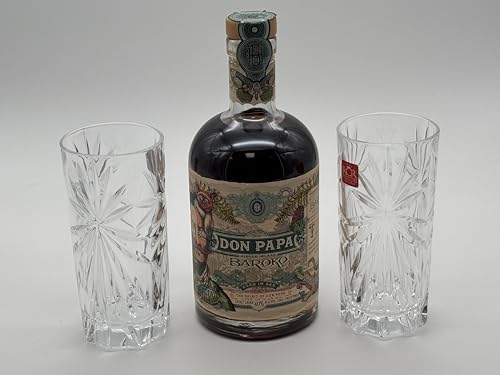 Don Papa Baroko Geschenkset mit 2 Longdrink Gläsern 40% | 700ml von Generisch