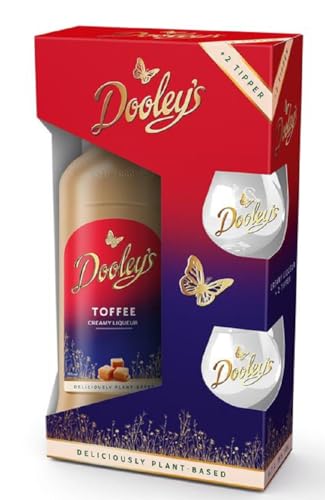 Dooley's Toffee 15% Vol. 0,7 Liter im Set mit 2 Gläsern von Generisch