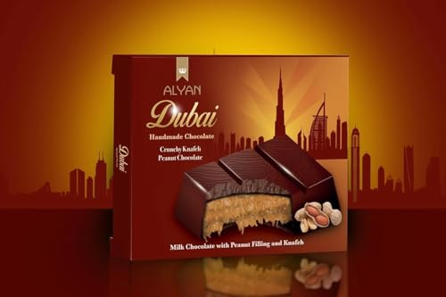 Dubai Schokolade 100g - mit Schokolade, Erdnuss und Kadayif (Engelshaar) und vielen weiteren Sorten Dubai Chocolate (100g) (Geschmack, Erdnuss) von Generisch