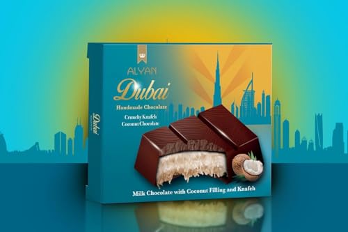 Dubai Schokolade 100g - mit Schokolade, Kokosnuss und Kadayif (Engelshaar) Dubai Chocolate (100g) (Geschmack, Kokosnuss) von Generisch