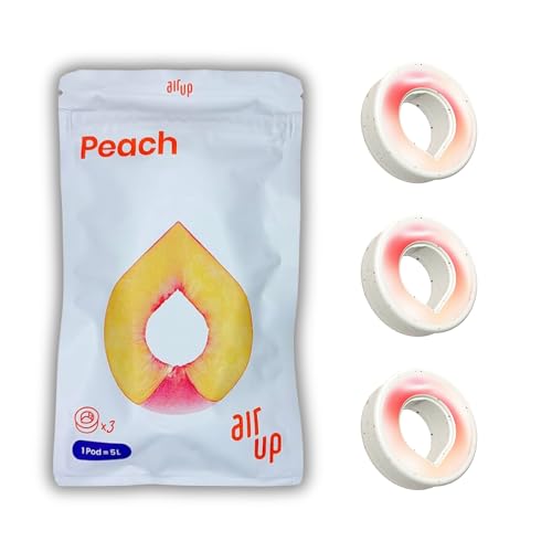 Duft-Pods Original für Air Up Flasche mit erfrischendem Pfirsich-Geschmack - 0 Zucker, 0 Kalorien nur natürliches Aroma - 3x Air Up Pods für 15L Wasser mit Geschmack durch Duft von Generisch