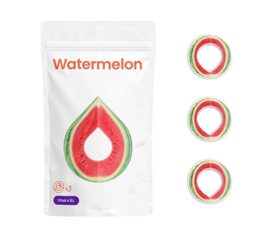 Duft-Pods Original für Air Up Flasche mit erfrischendem Wassermelone-Geschmack - 0 Zucker, 0 Kalorien nur natürliches Aroma - 3x Air Up Pods für 15L Wasser mit Geschmack durch Duft von Generisch