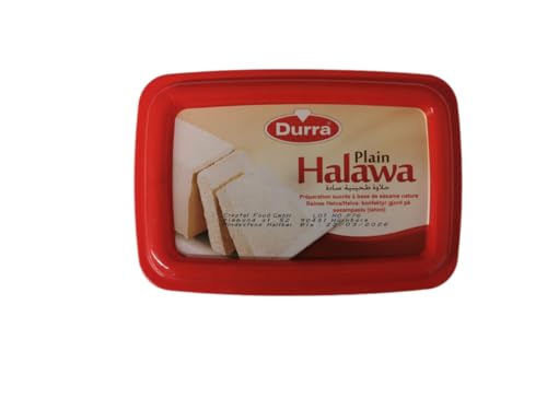 Durra Halawa Natur – 700g – Premium Sesampaste – Orientalische Halva – Zuckerhaltige Sesam-Spezialität – Perfekt für Frühstück & Dessert von Generisch