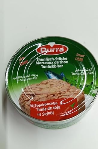 Durra Thunfisch-Stücke in Öl, 10 Dosen (je 160g) - Hochprotein, Verzehrfertig, Perfekt für Salate und Sandwiches von Generisch