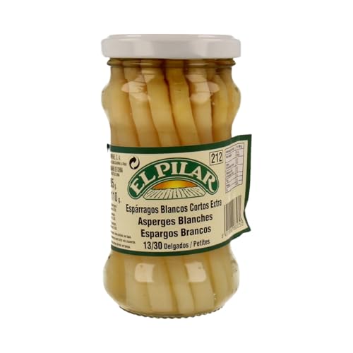 EL PILAR Weiße Spargel extra 13/30 Stück Glas 110 g. 6er Pack von Generisch