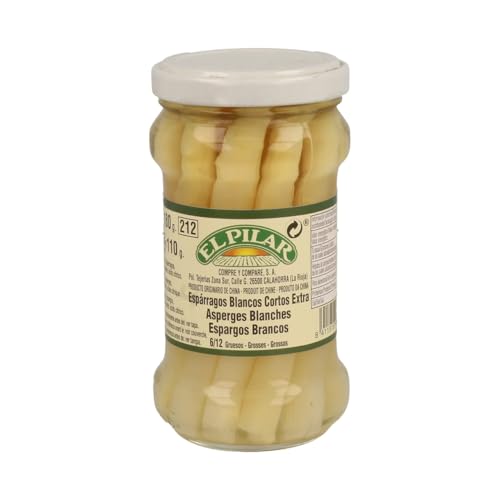 EL PILAR Weiße Spargel extra 6/12 Stück Dose 110 g. von Generisch