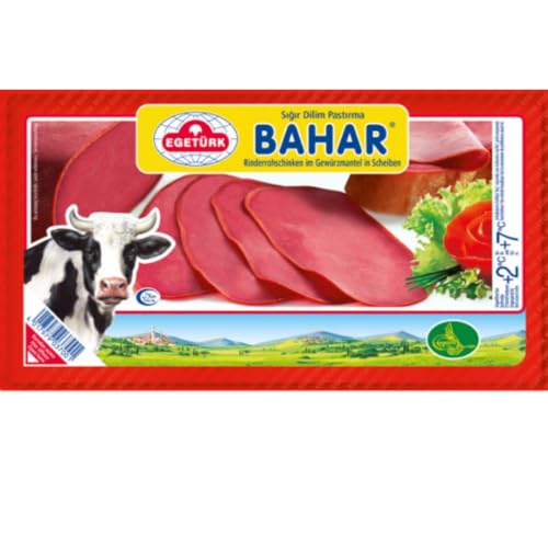 Egeturk Bahar Pastrami Rindfleisch Pastirma Salami türkischer Geschmack Halal Fleisch 100 g von Pufai von Generisch