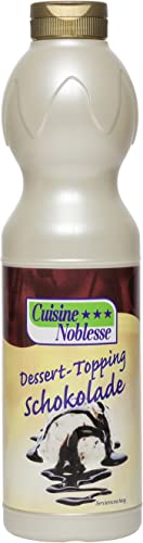 Eis Topping Schokolade 1 kg - Flasche von Cuisine Noblesse | Schokoladen Sauce für Eisdielen, Cafés, Restaurants | Ideal für Eisbecher & Desserts von Generisch