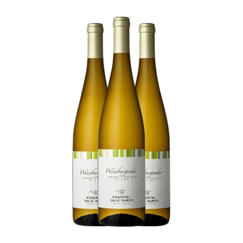 Eisacktal Weißburgunder Südtirol Alto Adige 75 cl Weißwein (Karton mit 3 Flaschen von 75 cl) von Generisch