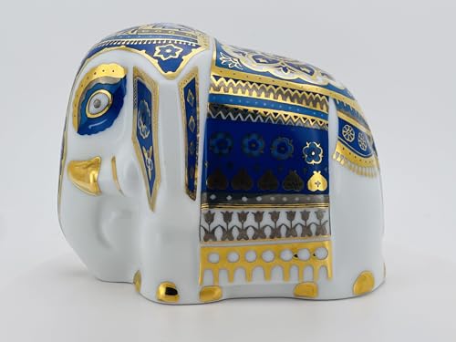 Elegant Ceramic Elephant with Ceylon Orange Pekoe Tea A Symphony of Art and Flavor (Blue) von Generisch