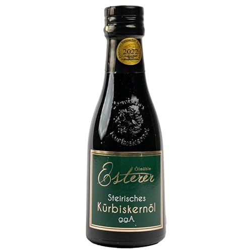 Esterer - Premium Steirisches Kürbiskernöl 250 ml - 100% reines Öl aus hochwertigen steirischen, schalenlos gewachsenen Kürbiskernen nach alter Tradition hergestellt von Generisch