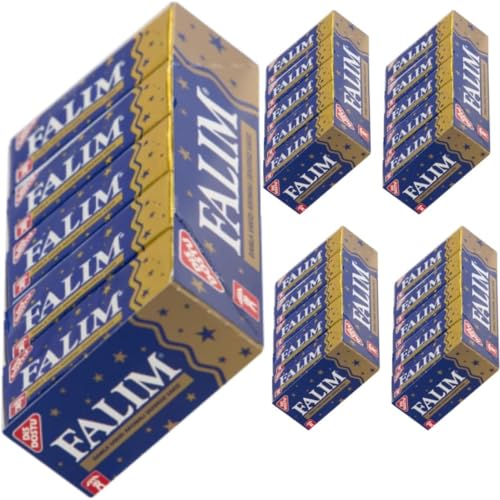 Falım Zuckerfreier Kaugumm, 5er-Pack à 20 Stück 160 Gramm x 5 Karton (Insgesamt 500 Stück) mit Pufai Grocery von Generisch