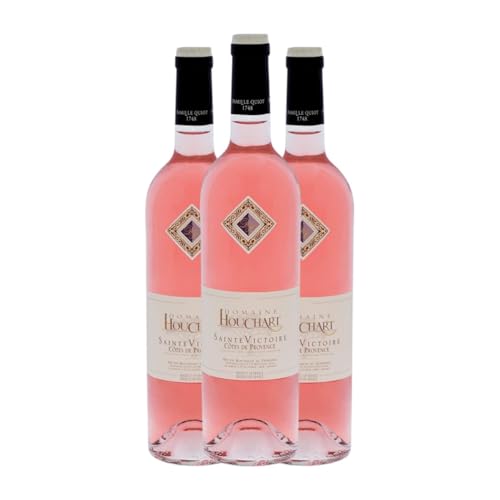 Famille Quiot Sainte Victoire Domaine Houchart Rosé Côtes de Provence 75 cl Rosé-Wein (Karton mit 3 Flaschen von 75 cl) von Generisch