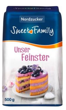 Feiner Zucker Nordzucker Sweet Family Unser Feinster Zucker, 14er Pack (14 x 500g) zum Backen von Generisch