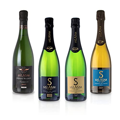 Feinste Weine-Probierset Maison Salasar 4er Sektpaket - Frankreich - De Limoux AOP - Crémant, Auswahl:4 Flaschen von Generisch