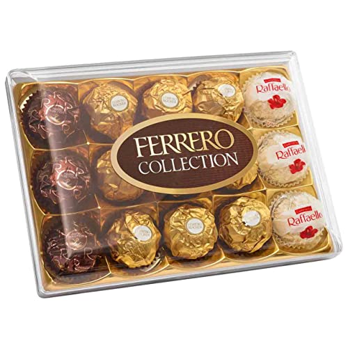 Ferrero Collection Rondnoir, Rocher & Raffaello | 15 Ferrero Klassiker Pralinen in Geschenkbox 172g von Generisch