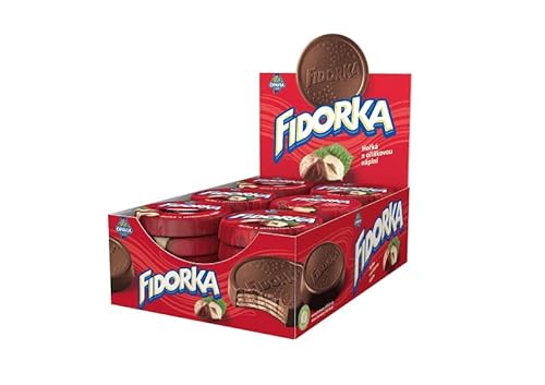 Fidorka Wafer with hazelnut filling (27%) in dark chocolate (60%). 30x30g von Generisch