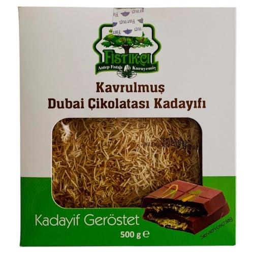 Fistikci Kadayif geröstet Teigfäden - Engelshaar - Künefe - für Dubai Schokolade (500 G) von Generisch