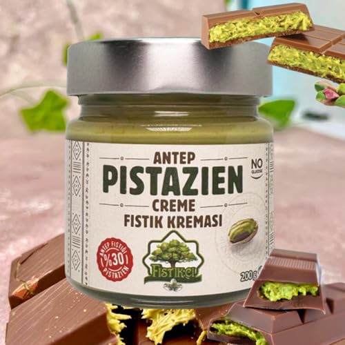 Fıstıkçı Pistaziencreme süß mit%30 Pistazien aus Türkei 200g - für Dubai Schokolade von Generisch