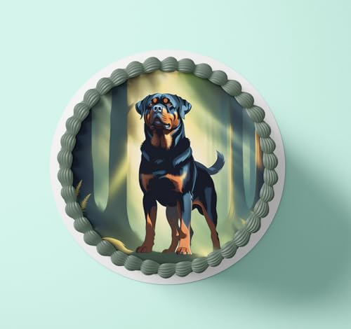 Fondant Tortenaufleger Tortenbild Geburtstag Hunde M6 von Generisch