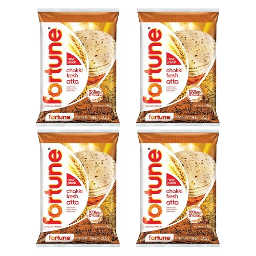 Fortune Chakki Atta/Vollkornmehl/Chapati Atta (Bündel mit 4 x 5 kg) – 20 kg Exportpackung von Generisch