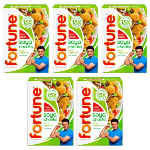 Fortune Soya Wadi/Sojastücke (Bündel mit 5 x 200 g) von Generisch