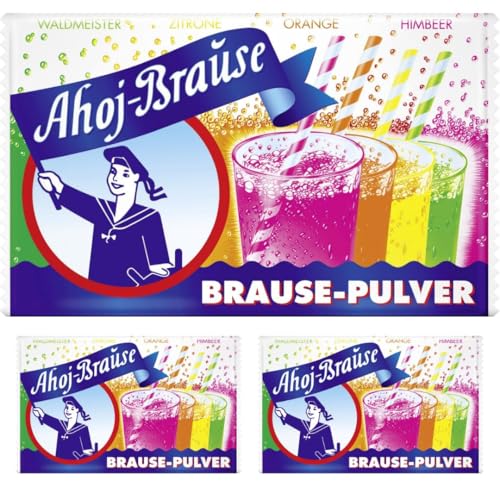 Frigeo, Brause Pulver für ein herrlich prickel-frisches Getränk zum Trinken – 10 Beutel, insgesamt 58g,10 Stück (1er Pack) x 3 STÜCK mit Pufai von Generisch