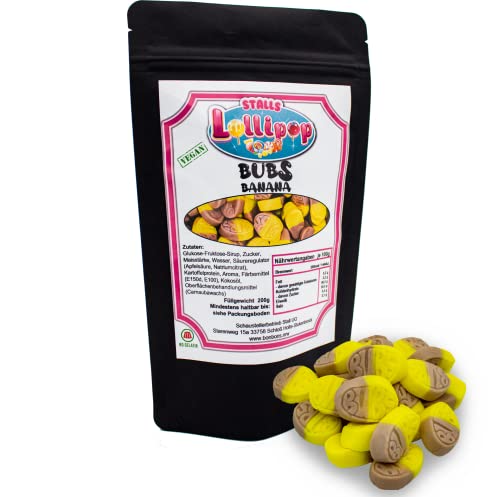 Fruchtgummis Bubs Banana - 200g der veganen Fruchtgummis aus Skandinavien von Generisch