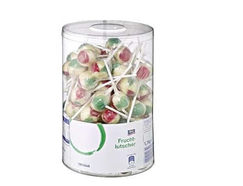 Fruchtlutscher 100 Stück à 17 g - 1,7 kg Dose aro von Generisch