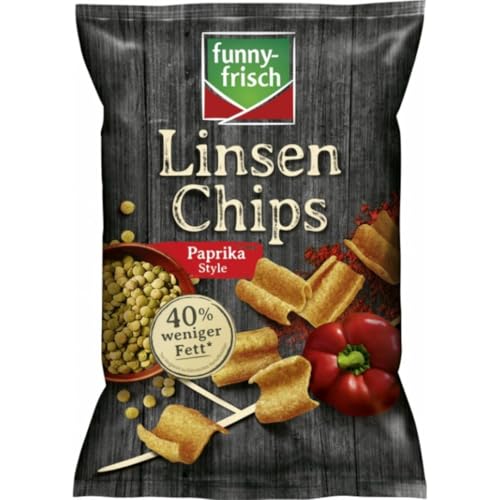 Funny-frisch Linsen Chips Paprika Style Chips Cracker 90 gramm mit Pufai Grocery von Generisch