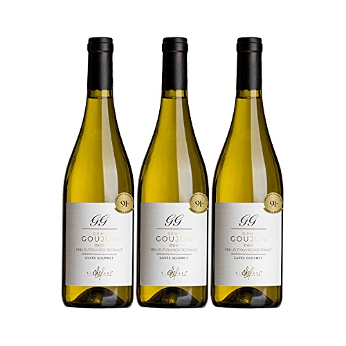 Pays d'Oc GILLES GOUJON Cuvée Gourmet Weißwein 2020 - Signature Chef - g.g.A. - Languedoc - Roussillon Frankreich - Rebsorte Chardonnay - 3x75cl von Generisch