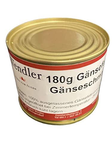 Gänsefett/Gänseschmalz ungewürzt und ohne Zusätze in der Dose (180g) von Generisch