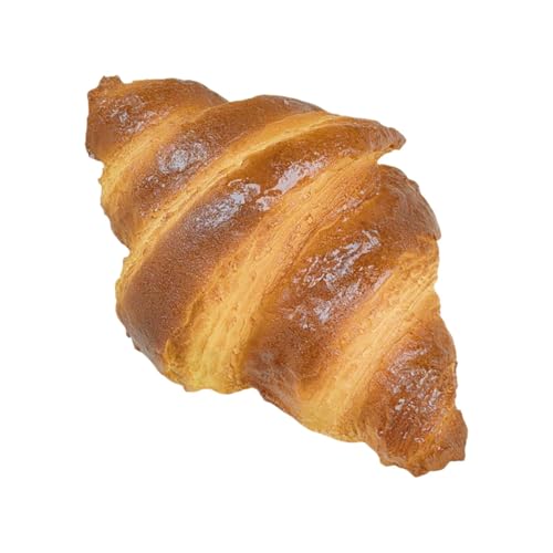 Gefälschte Croissants, künstliches Croissant | Realistisches krustiges Brot simuliertes Croissant - Home Kitchen Desk Display, Lebensmittelmodell, Fotografie -Requisiten für Bäckereien Fenster von Generisch