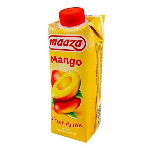 Generisch Maaza - Mango Drink Juice in 330 ml To Go Packung - Premium Mango Saft - Exotischer Fruit Drink Original Mangosaft nach asiatischer Art von Generisch