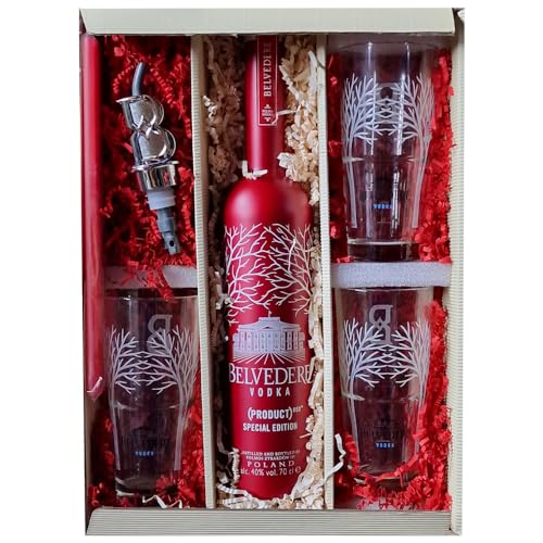 Geschenkset Vodka Belvedere Red Limited Edition 0,7L. (Set Nr.: 2) von Generisch