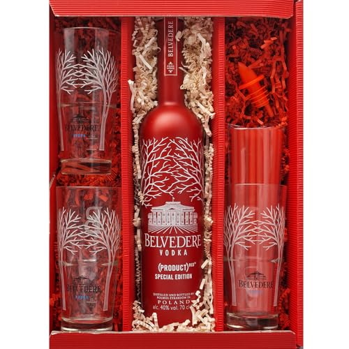 Geschenkset Vodka Belvedere Red Limited Edition 0,7L. (Set Nr.: 5) von Generisch