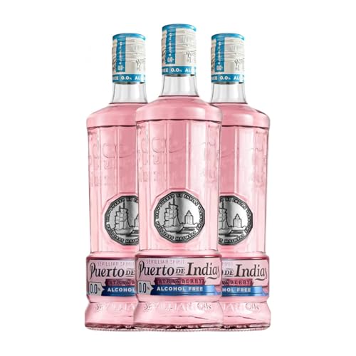 Gin Puerto de Indias 70 cl Sin Alcohol (Karton mit 3 Flaschen von 70 cl) von Generisch