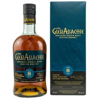 GlenAllachie 8 Jahre Speyside Single Malt Scotch Whisky mit 46% Alkohol ohne MHD 700ml + GlenAllachie Glencairn Glas - 2 Stk von Generisch