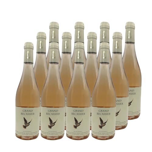 Grand Becassier Roséwein - Rochemond - französischer Wein - Sekt - Rhonetal Frankreich - Rebsorte Caladoc, Syrah - 12x75cl von Generisch