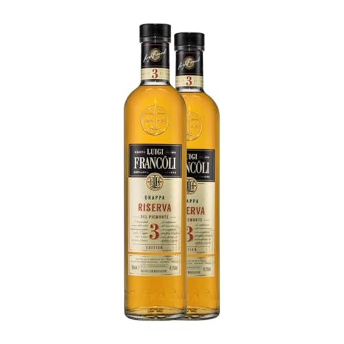 Grappa Luigi Francoli 3 Edition Reserve 70 cl (Karton mit 2 Flaschen von 70 cl) von Generisch