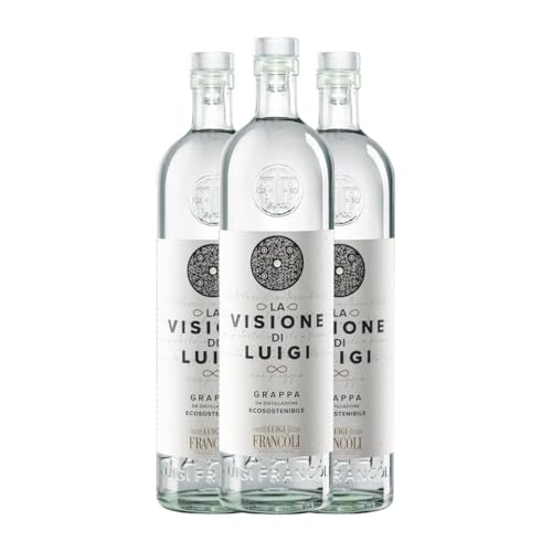 Grappa Luigi Francoli La Visione Medium Flasche 50 cl (Karton mit 3 Medium Flasche von 50 cl) von Generisch