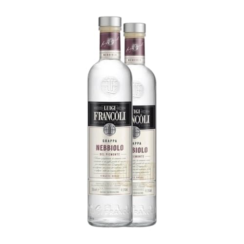 Grappa Luigi Francoli Nebbiolo 70 cl (Karton mit 2 Flaschen von 70 cl) von Generisch