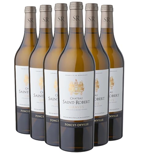 Graves Cuvée Poncet-Deville Weißwein 2020 - Bio - Château Saint-Robert - g.U. - Bordeaux Frankreich - Rebsorte Sémillon, Sauvignon Blanc - 6x75cl von Generisch