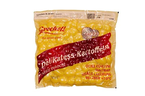 Grocholl Deli Kartoffeln fertig gekochte, vakuumverpackte Salzkartoffeln 6 kg Großpackung | Für Gastronomie, Restaurants und Großverbraucher von Generisch