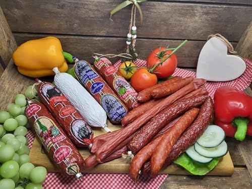 Große Wurstvielfalt - Salami ungarische Art, Rotweinsalami, Schwarzbiersalami - Rhöni GmbH & Co. KG von Generisch